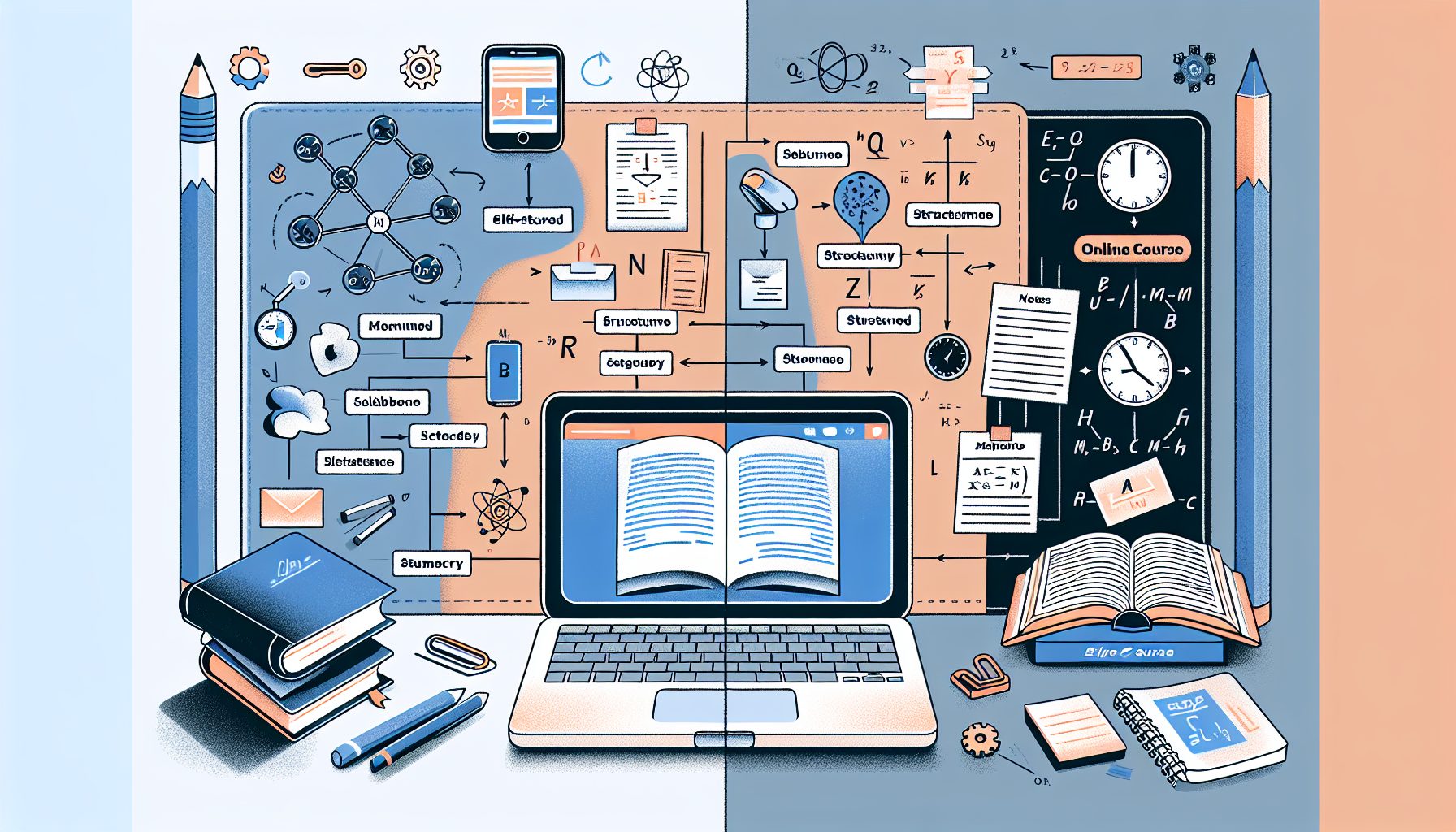 Чем курс отличается от самостоятельных схем