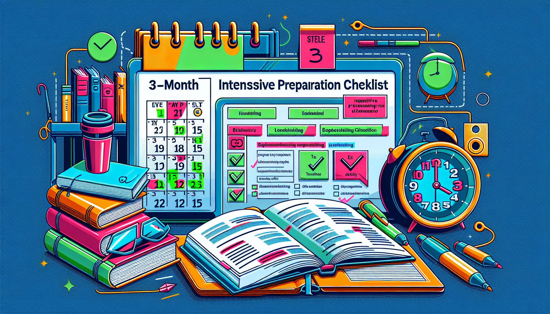 Чек-лист подготовки за 3 месяца