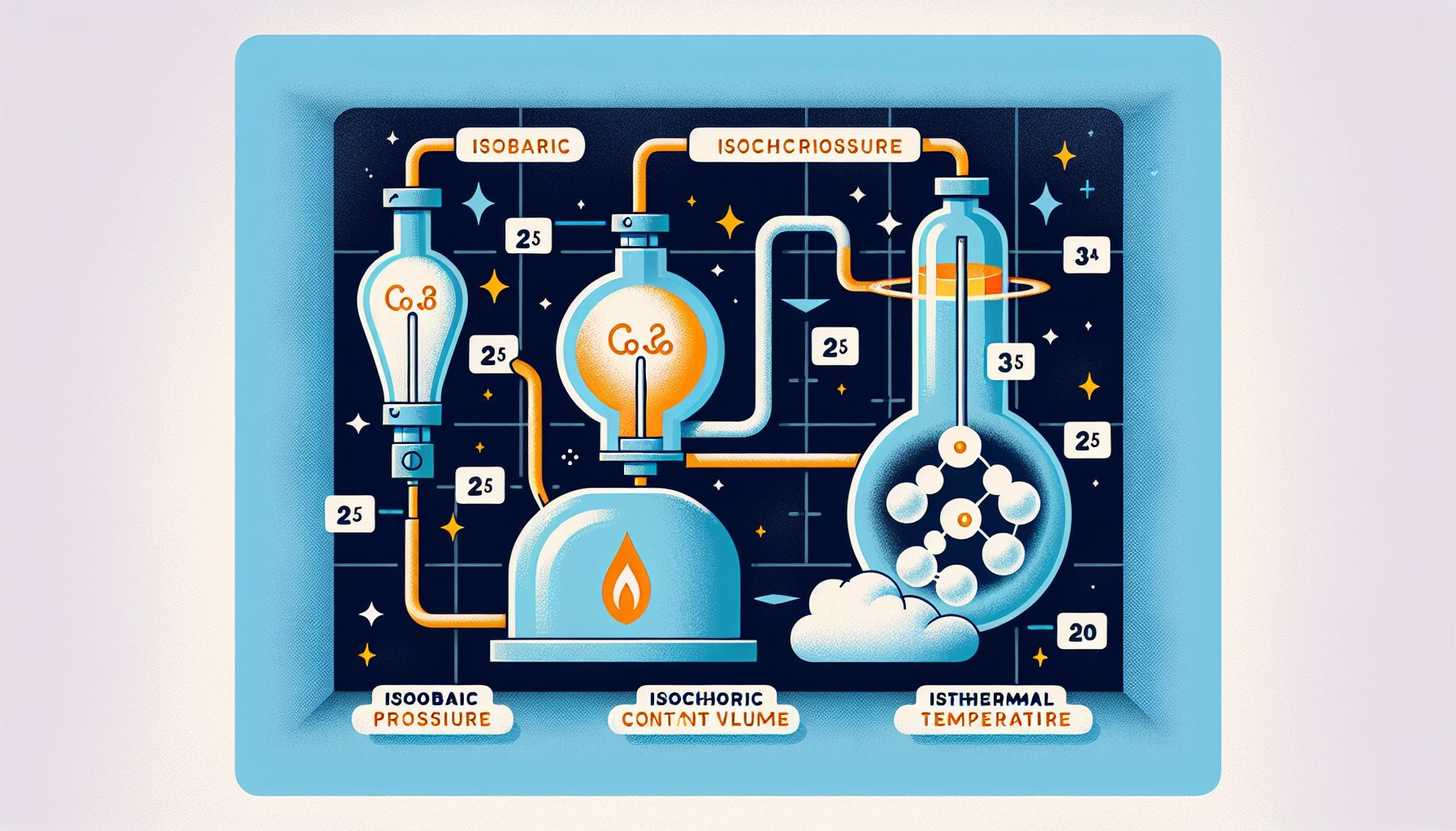 Процессы с газом: изобарный, изохорный и изотермический
