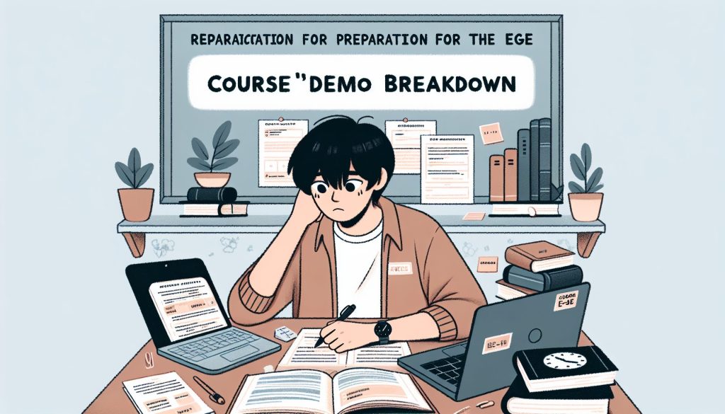 Курс «демоверсия разбор» для подготовки к ЕГЭ